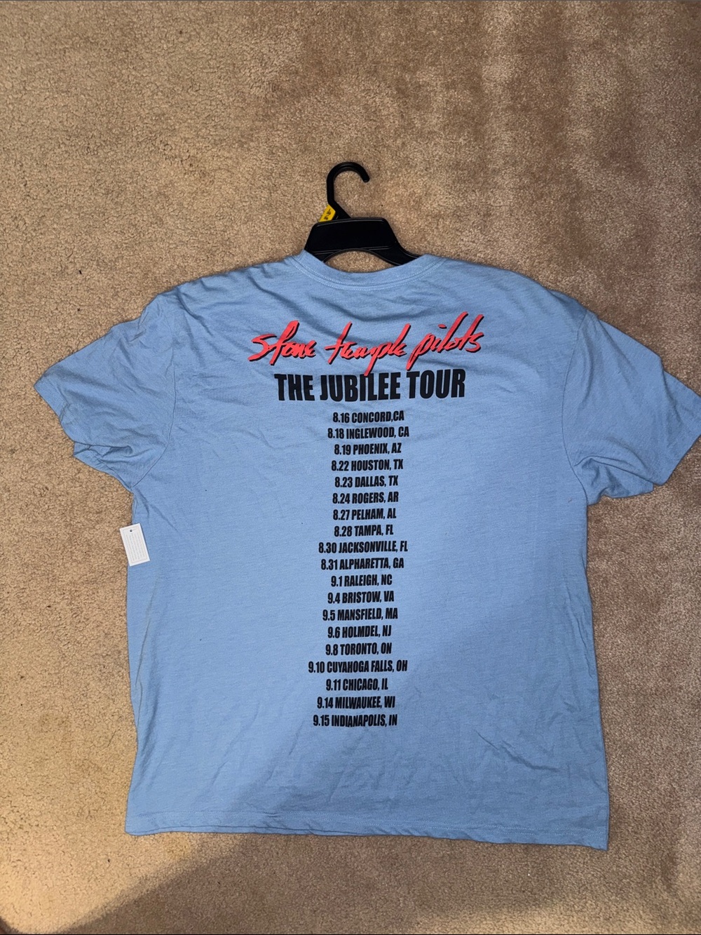 Logo Graphic Tee — Light Blue - Picture 4 of 5